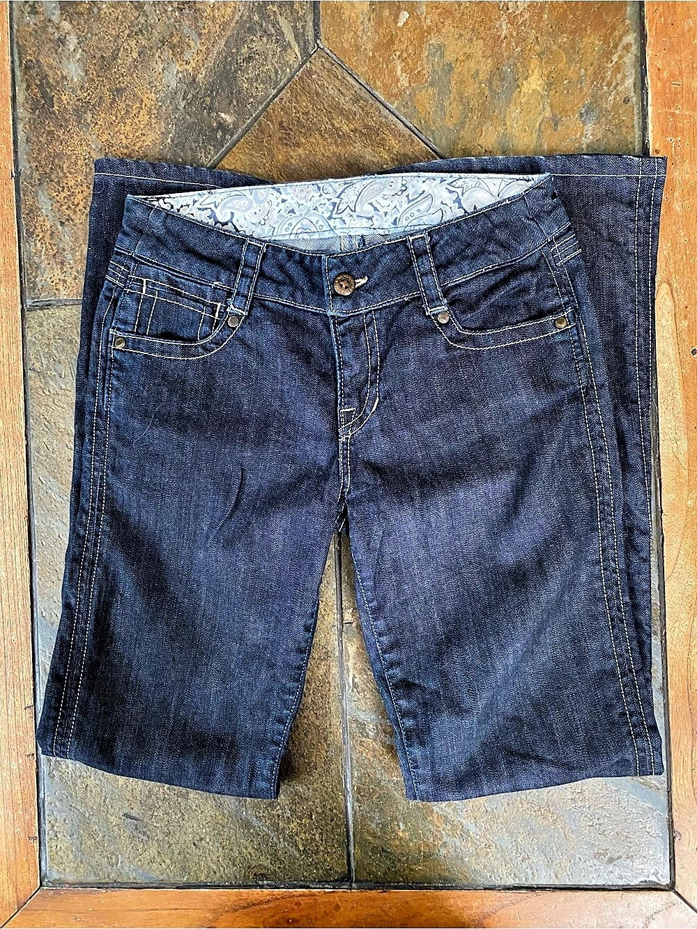 TAG+ Women's Dark Wash Flare Jeans